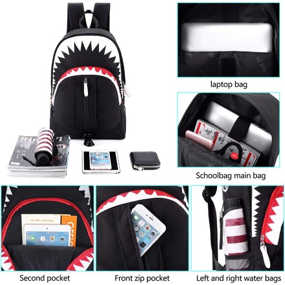 Gothic Coffin Shaped Shoulder Bag and Backpack for Women Halloween Style - Picture 5 of 7